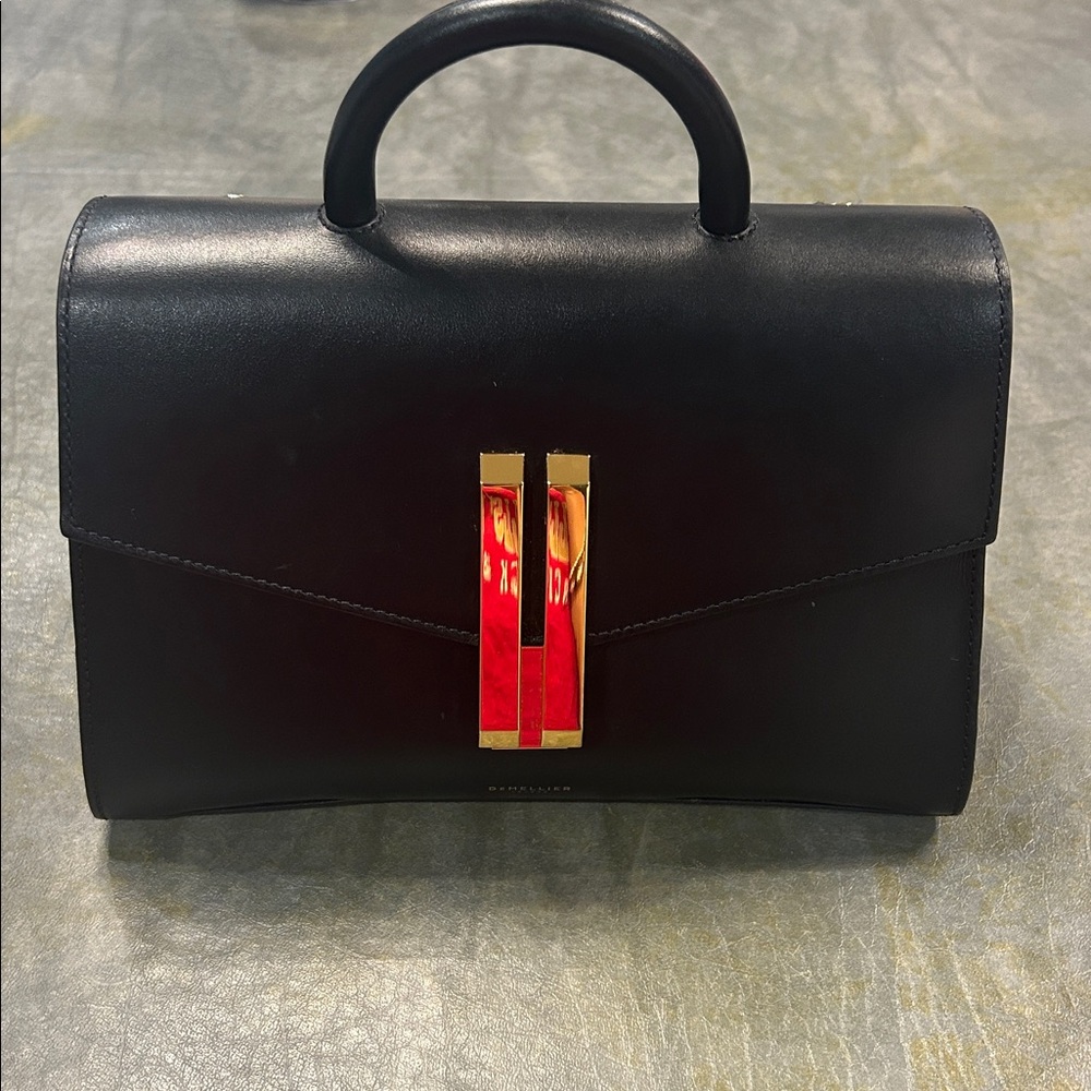 Demellier London The Vancouver Clutch- Black Smooth - Picture 2 of 7